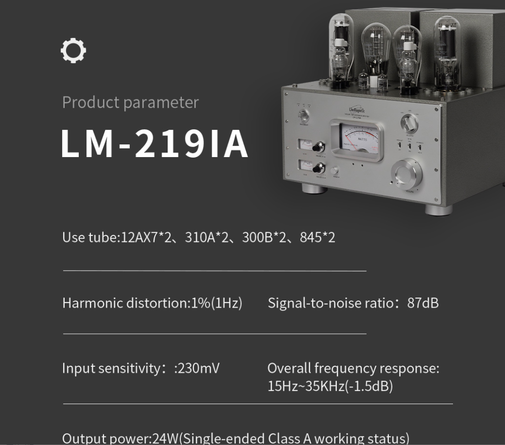  Line magnetic LM-219IA 310A 300B 845 integrated Amplifier Class A single-ended Power Amplifier brand new and factory-sealed