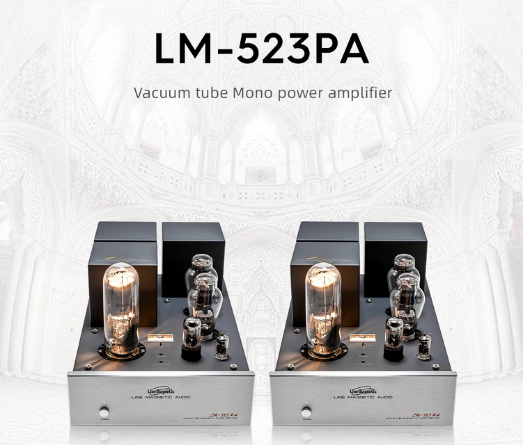 Line Magnetic LM-523PA single-ended Class A 300B 805 Mono-block power amplifier(a pair)