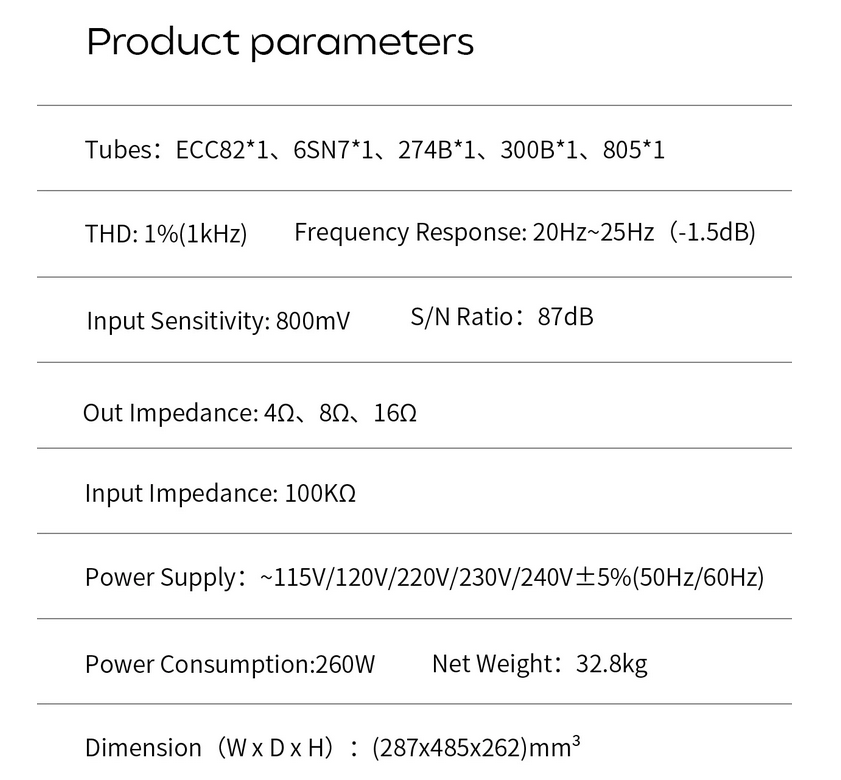 Line Magnetic LM-523PA single-ended Class A 300B 805 Mono-block power amplifier(a pair)
