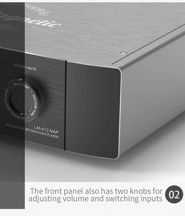 Line Magnetic LM-612NAP Vacuum Tube Network Audio Player ESS 9038PRO Chip D/A Decode Bluetooth 100% original factory and brand new
