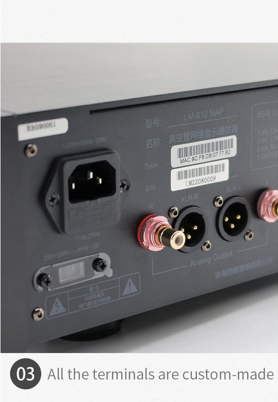 Line Magnetic LM-612NAP Vacuum Tube Network Audio Player ESS 9038PRO Chip D/A Decode Bluetooth 100% original factory and brand new