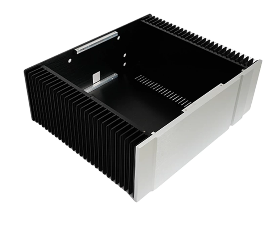 GOLDMUND or pass panel Aluminum Class A Amplifier Chassis both side heatsink amp DIY Enclosure install shell 430*150mm depth 300 350 400mm