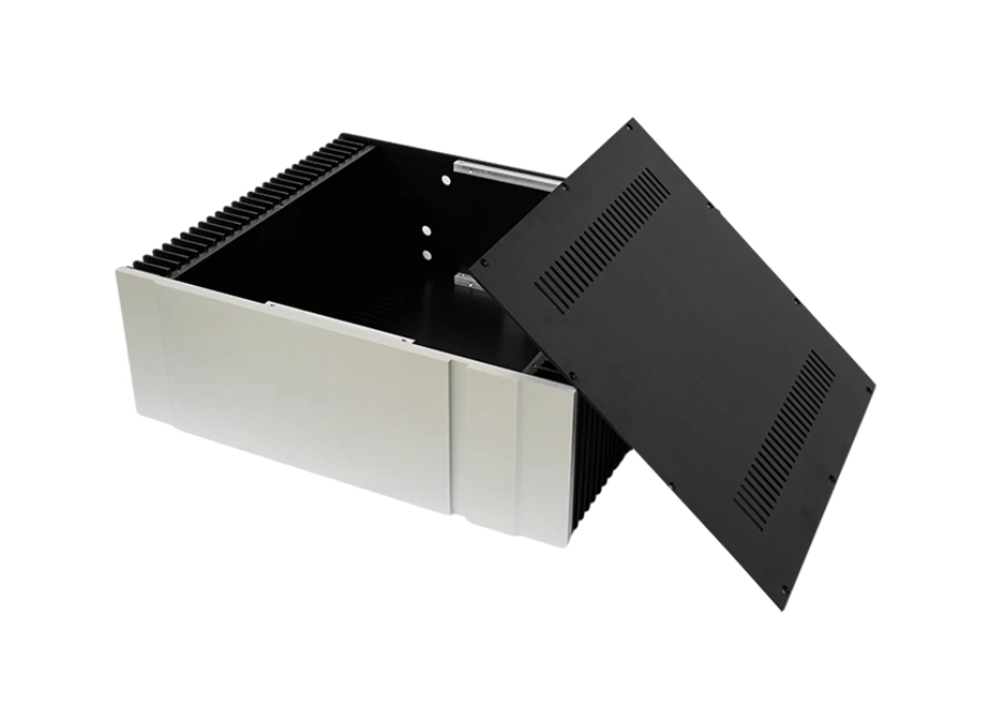GOLDMUND or pass panel Aluminum Class A Amplifier Chassis both side heatsink amp DIY Enclosure install shell 430*150mm depth 300 350 400mm