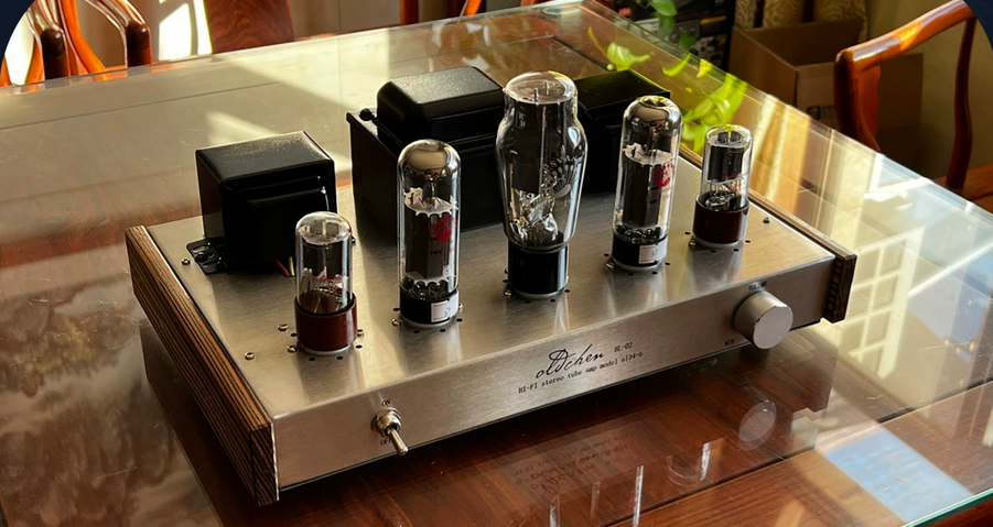 Oldchen EL34 Tube Amplifier Single-Ended Class A Handmade Amplifier Bluetooth