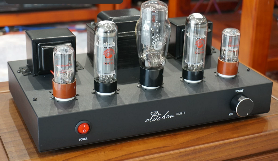 Oldchen EL34 Tube Amplifier Single-Ended Class A Handmade Amplifier Bluetooth