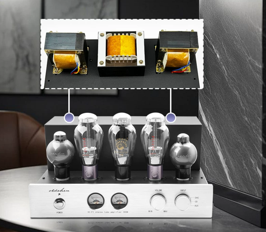 OldChen 300B Electron Tube Amplifier Single-ended Pure Class A Home Theater HIFI Sound Auido Amplifier 5U4G+274B+CVS181