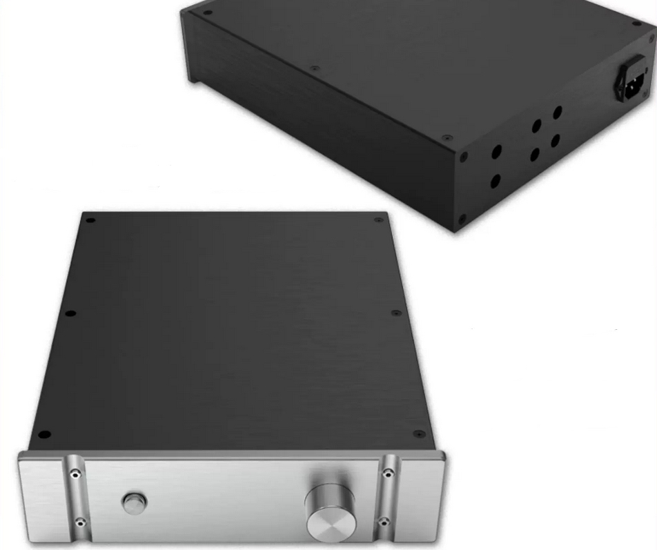 2607 full Aluminum Preamplifier enclosure HIFI DIY amplifier chassis AMP BOX power supply case