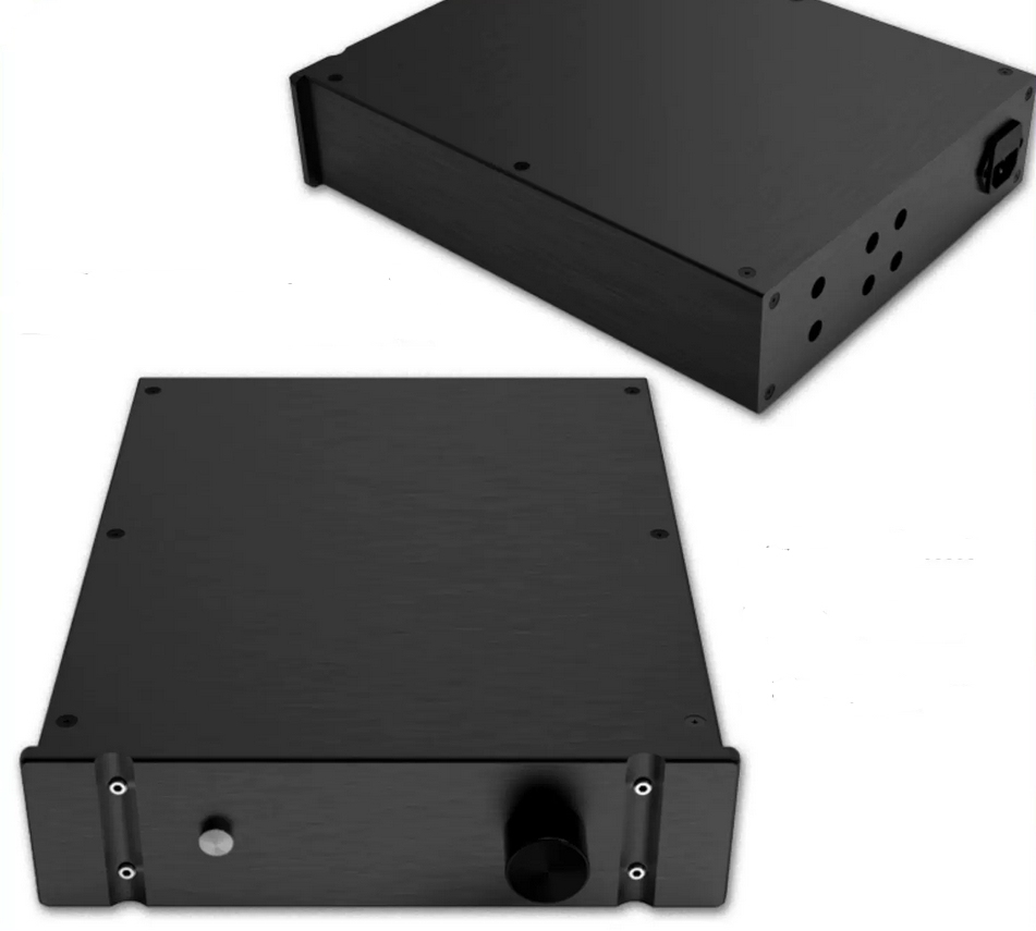 2607 full Aluminum Preamplifier enclosure HIFI DIY amplifier chassis AMP BOX power supply case