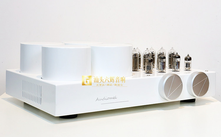 Audiomel 6C19 HIFI stereo 15W Parallel push-pull electronic tube amplifier White baked paint appearance