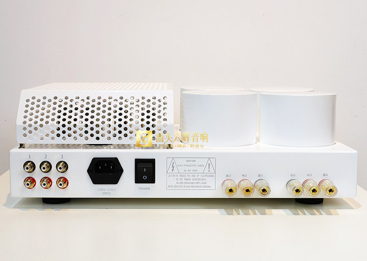 Audiomel 6C19 HIFI stereo 15W Parallel push-pull electronic tube amplifier White baked paint appearance