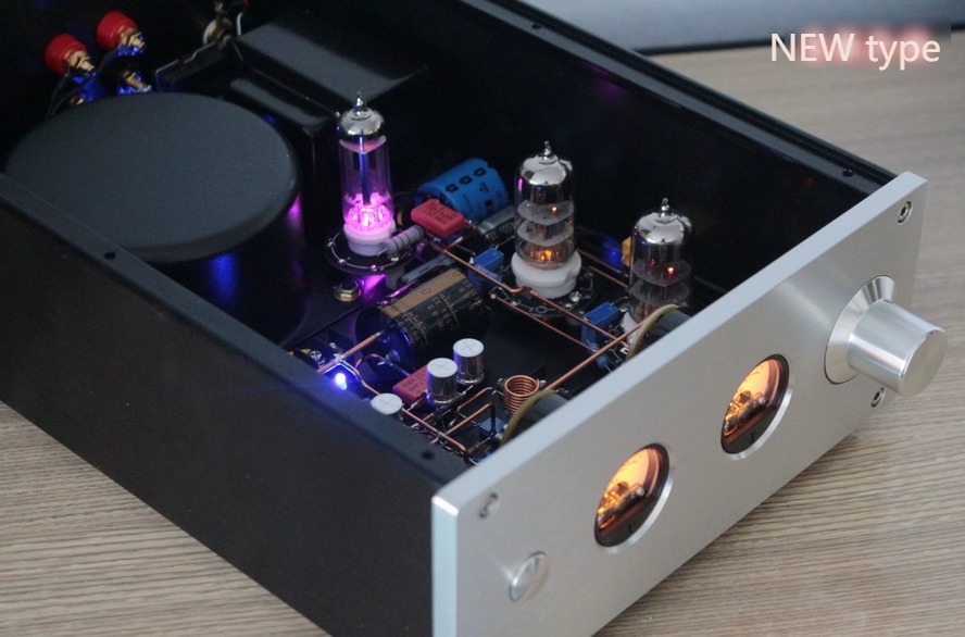TDA7293, LM3886 L4780   6N1, 6N3, 12AX7 tube preamplifier Tube-to-solid power amplifier with double  VU Meter