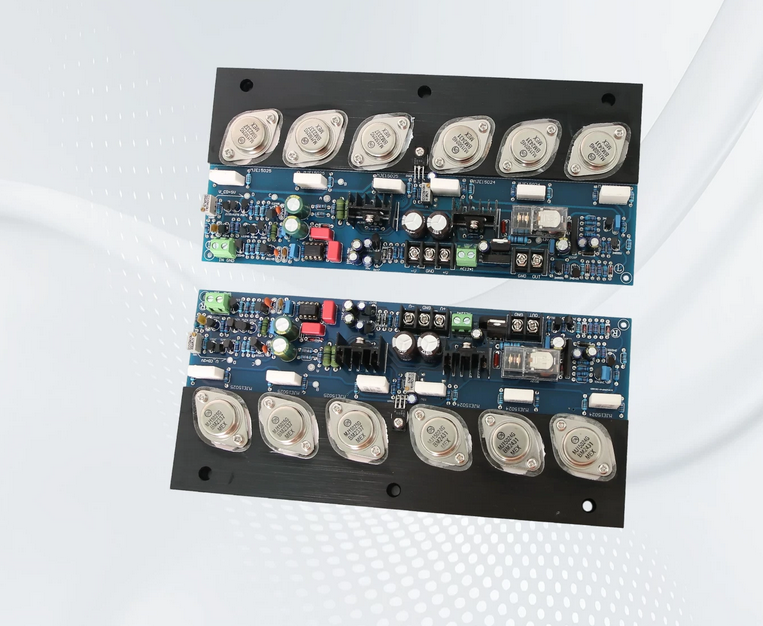 E405 MJ15024G/MJ15025G 200W+200W 4ohm 2SA1930/2SC5171 Completed Amplifier board  high power finished amplifier board