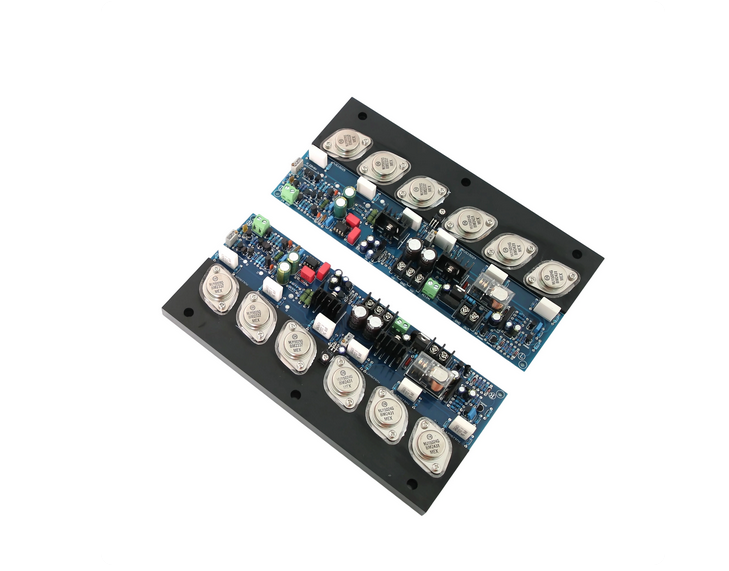 E405 MJ15024G/MJ15025G 200W+200W 4ohm 2SA1930/2SC5171 Completed Amplifier board  high power finished amplifier board