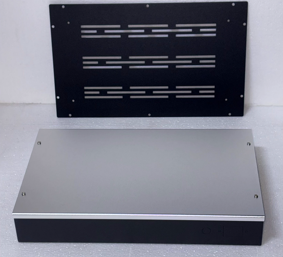 Aluminum top panel iron  boday power amplifier chassis shell  preamplifier tube amplifier audio DIY housing  W430 *D305 * H69mm 