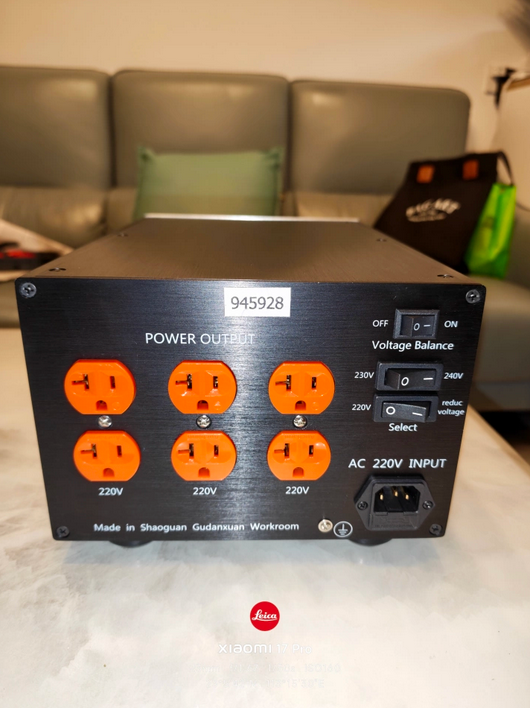 TZT GDX-1000 1000W Balanced Isolation Transformer Audio Power Filter with US/EU/UK Standards to Choose