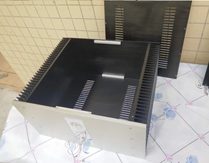 430 *250*413mm all aluminum audio power amplifier chassis rear stage Class A amplifier DIY enclosure