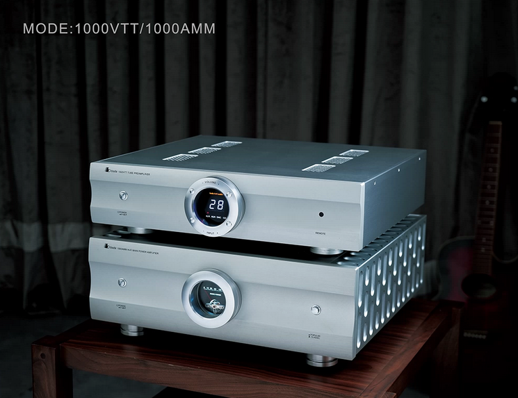 With Remote control Bada 1000VTT HIFI tube preamplifier home theater CD DAC AUX Balanced input preamp