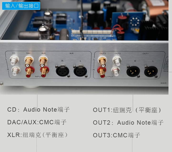 With Remote control Bada 1000VTT HIFI tube preamplifier home theater CD DAC AUX Balanced input preamp