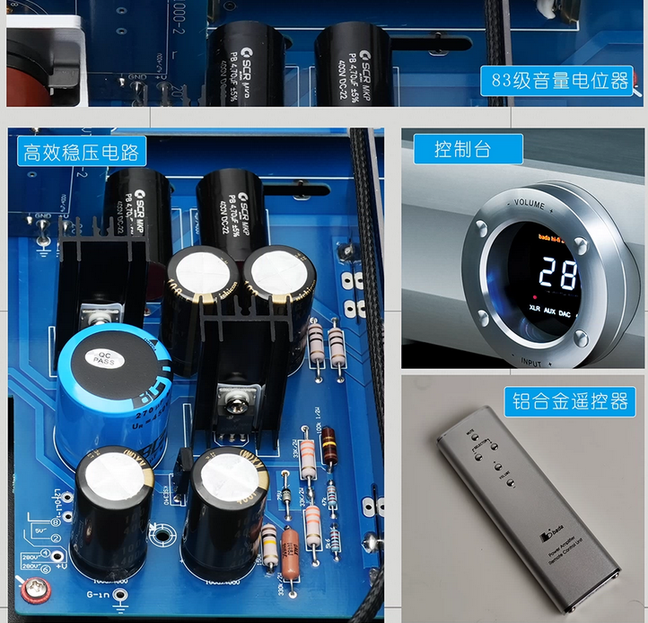 With Remote control Bada 1000VTT HIFI tube preamplifier home theater CD DAC AUX Balanced input preamp