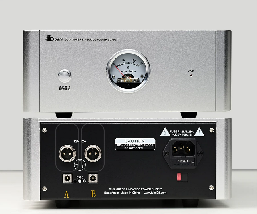 Bada DL3 high power HIFI supper Linear Stabilized DC Power Supply Dual 12V12A Supports Decoder NAS