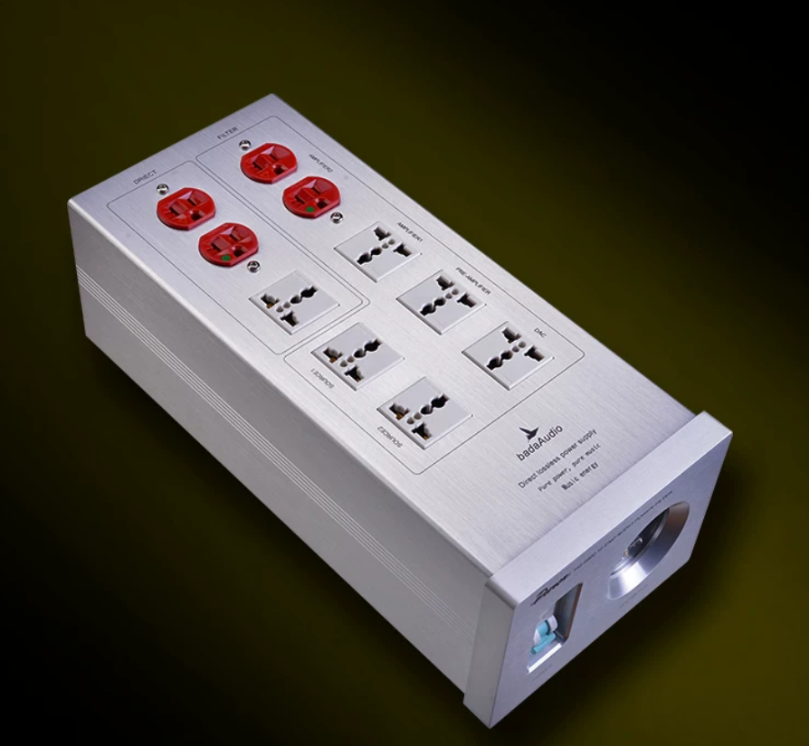 Power filter bada  HQ-6800 hifi audio US universal sockets Power purifier Anti-interference socket Lightning protection