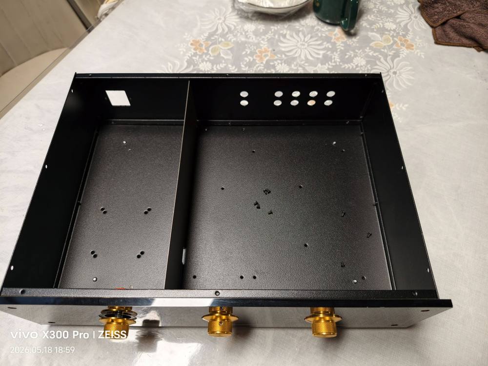 4311 Shindo tube preamplifier chassis Petrus Iron HIFI DIY amplifier case 430*110*300mm