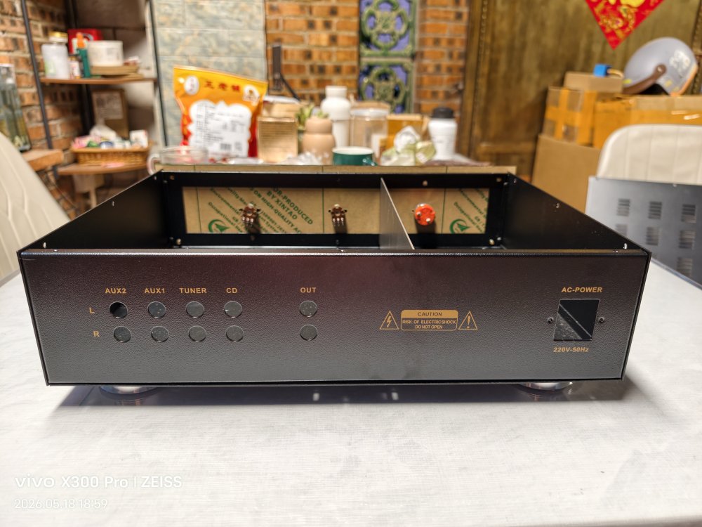4311 Shindo tube preamplifier chassis Petrus Iron HIFI DIY amplifier case 430*110*300mm