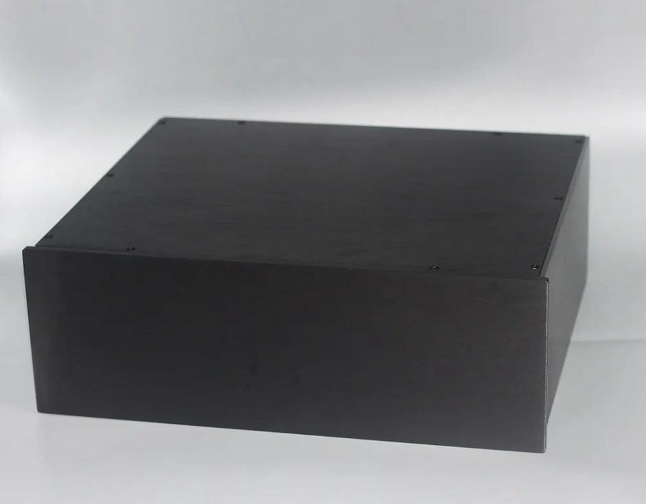 W430 H150 D410 Custom Holes EU Plug Hole DIY Power Amplifier Filter power supply install housing black silver
