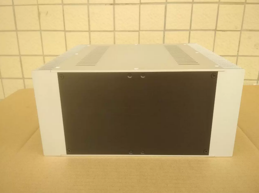320*150*308mm Goldmund Silver All aluminum amplifier chassis AMP Enclosure DIY box with heatsink