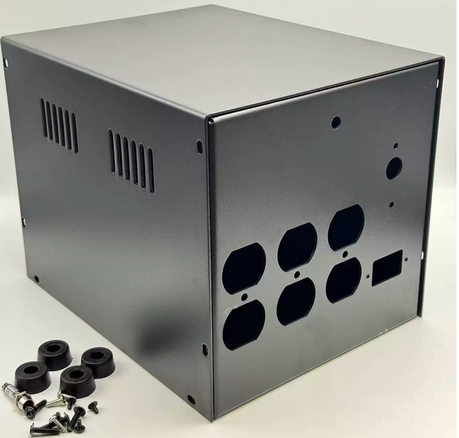 iron US/American Standard power isolation socket DIY chassis Transformer housing 250X200X200MM with US socket