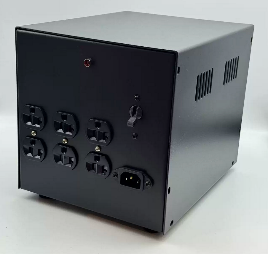 iron US/American Standard power isolation socket DIY chassis Transformer housing 250X200X200MM with US socket