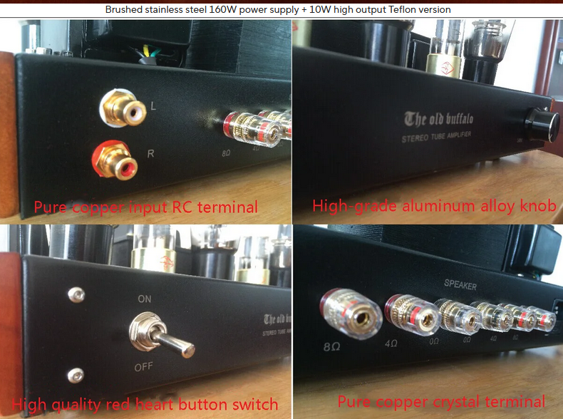 High-quality EL34 Tube Power Amplifier Fever Grade Single-ended Class A HIFI Audio Amplifier Integrated Power Amplifier