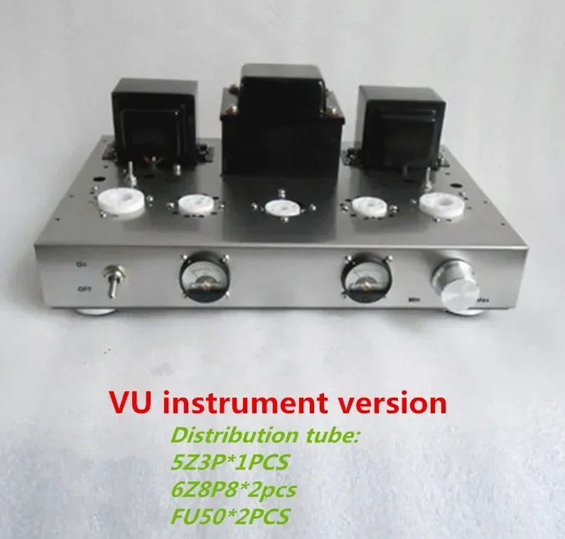 Handmade scaffolding 220V 10W + 10W 5z3p 6j8p fu50 300B vacuum tube amp Single-end Class A HiFi audio integrated Amplifier