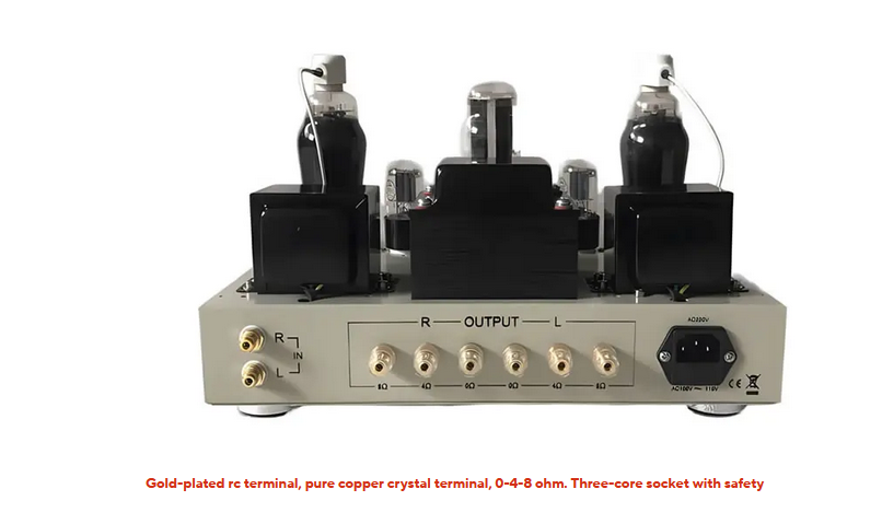 Hand-built Shed Class-A Single-ended Direct Heating Tube FD422 Tube Amplifier Finished