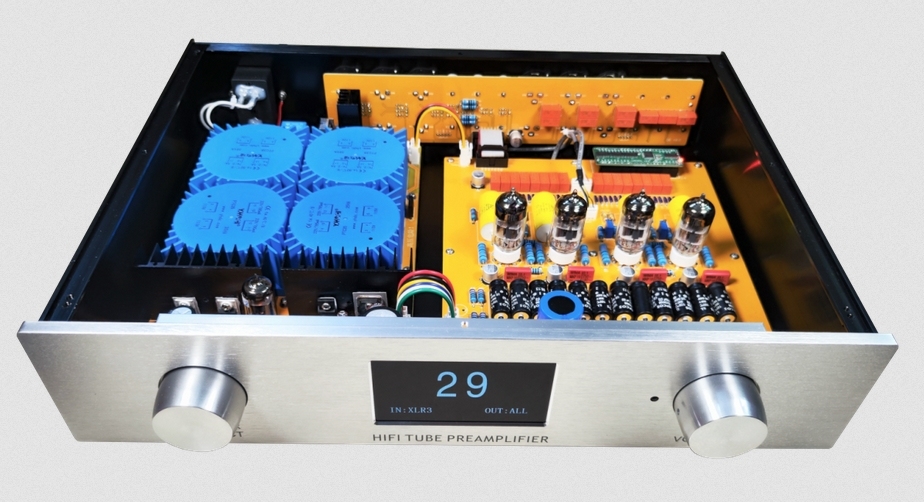 12AU7 ECC82 Conrad-Johnson cricuit Fully balanced stereo HIFI DIY electron tube preamplifier