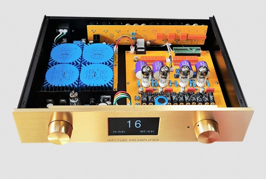 12AU7 ECC82 Conrad-Johnson cricuit Fully balanced stereo HIFI DIY electron tube preamplifier