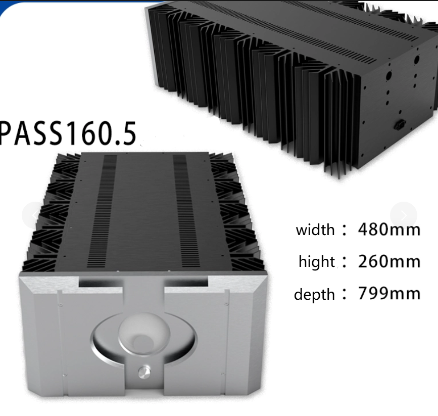 PASS XA160.5L Big class A Aluminum Chassis Power Amplifier Enclosure DIY Case Hi-End Box