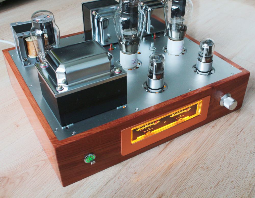 300B Hand built shed welding single ended 9W+9W stereo electronic tube amplifier