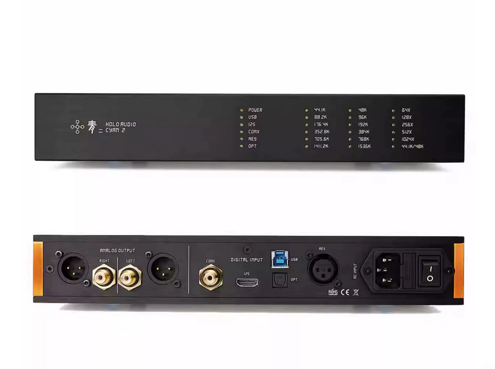 HOLO Audio Cyan 2 fully discrete R2R decoder DAC, direct decoding DSD