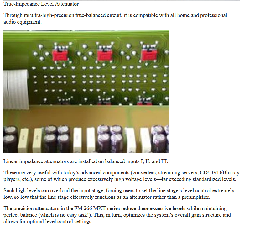New 1：1 FM266 fully balanced remote control preamplifier can choose single ended input/output version