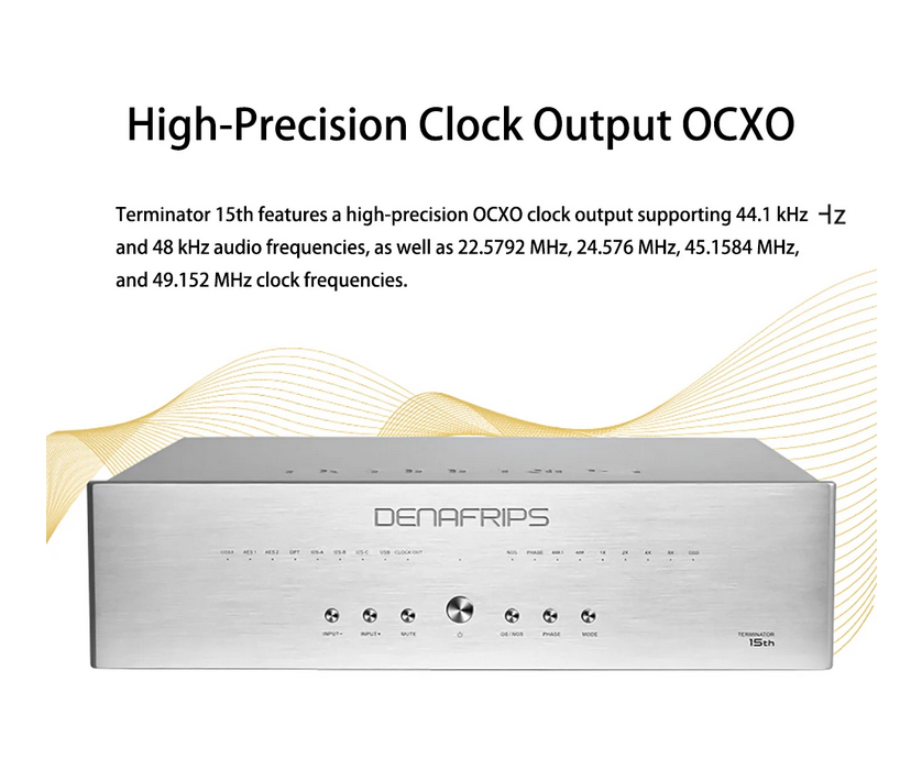 Denafrips TERMINATOR 15TH Digital Audio Decoder R2R Architecture Hifi High-End Audio Sound DAC Decoder OCXO 45.1584MHz 49.152MHz