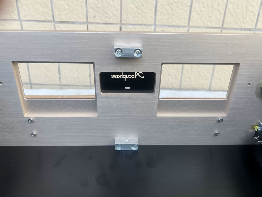 Accuphase Dual vu meter aluminum power amplifier DIY chassis DAC decoding tube amplifier Enclosure 435*150 *311mm