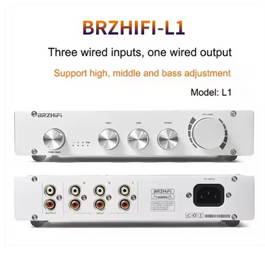 Pure Class A 2.0/2.1 Channel High Bass Adjustable HiFi Preamplifier With Bluetooth 5.0 Available