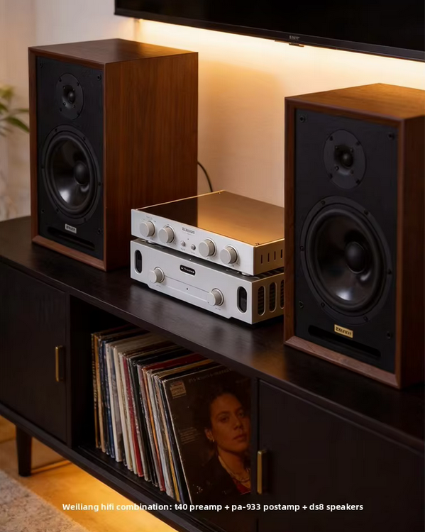 New list BRZHIFI T40 preamplifier uA709 Gold Seal OPA preamplifier 4 in 1 out High and Bass Adjustable Straight Throug