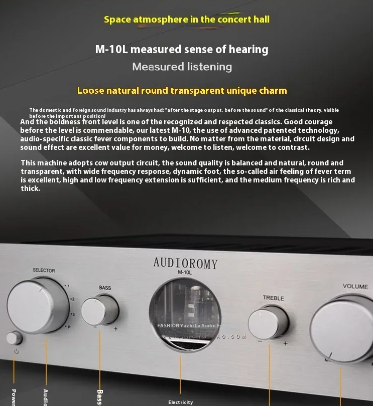 NEW arrive hifi home audio 6Z5P 6H8C 12AT7 tube preamplifier Bass Treble adjustment balanced output preamp