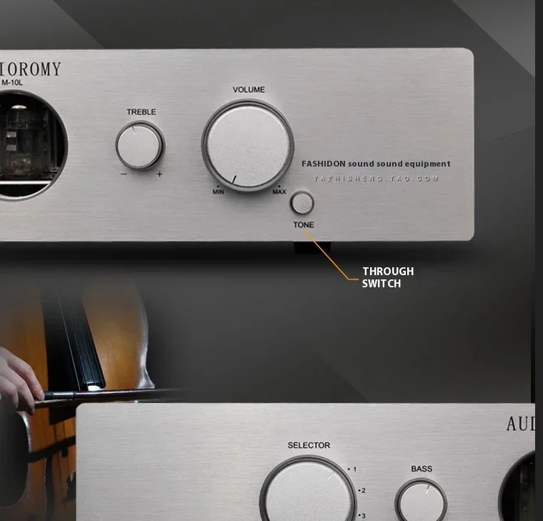 NEW arrive hifi home audio 6Z5P 6H8C 12AT7 tube preamplifier Bass Treble adjustment balanced output preamp
