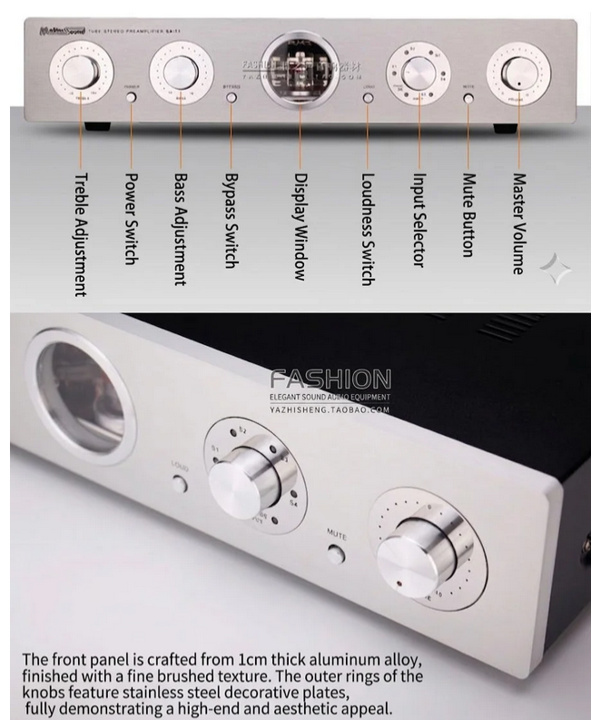 Sound Maker-SA-T1 Classic Line Tube Preamp HIFI Audio Preamplifier Audiophile Grade with Imported Parts