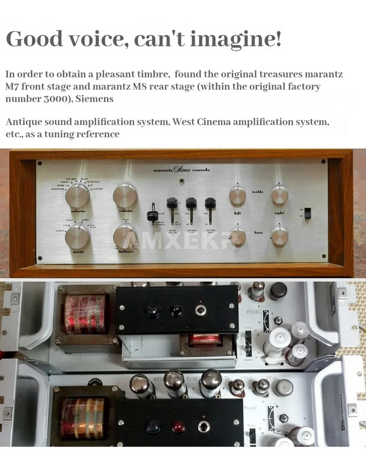 BoyuuRange  Bluetooth A50 MKIII 300B Single-end Class A Vacuum Tube Amp HiFi Integrated Amplifier With VU Meters (Updated Version)