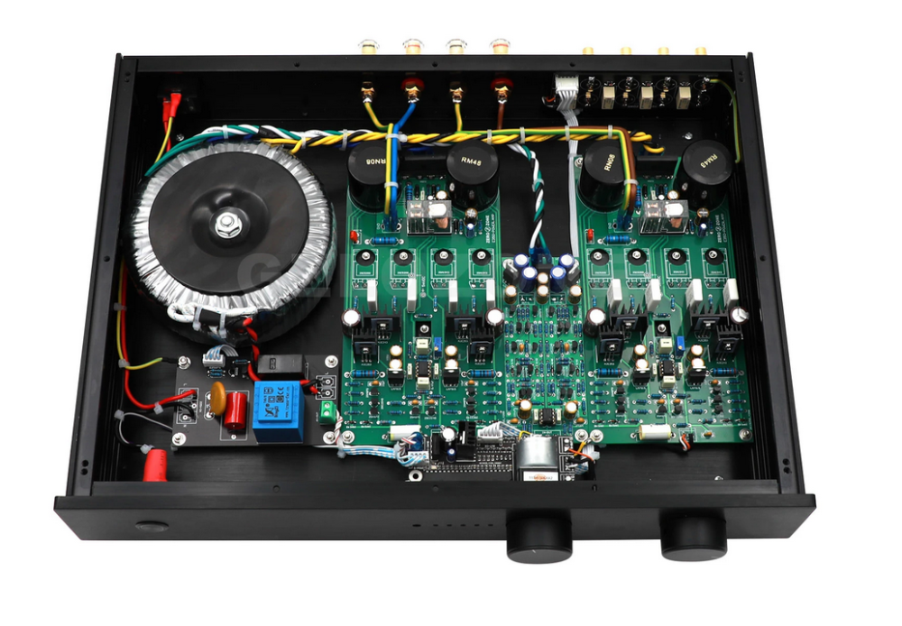 HIFI Remote C3810(Reference C3850)+E350 Preamplifier+Power Amplifier Integrated Amplifier Base On Accuphase Circuit 75W+75W