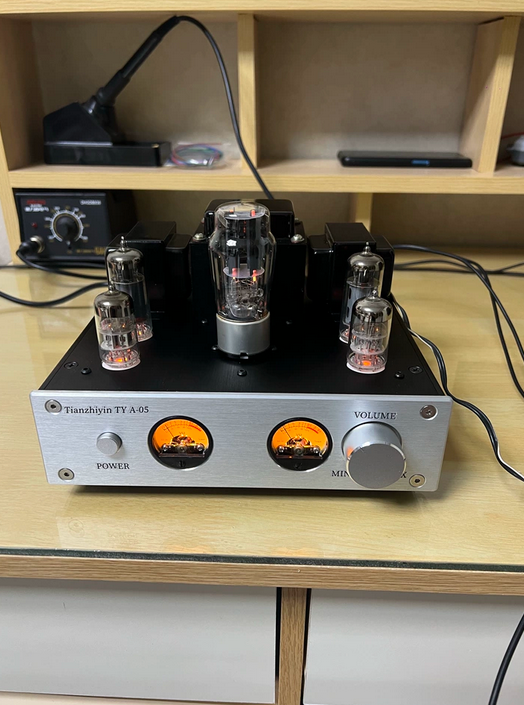 TY A-05 6P1 6N2 5Z2P single-ended class A tube amplifier VU meter power amplifier HIFI finished kit diy power amplifier 3.2W+3.2W